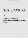 TEST BANK FOR MEDICAL SURGICAL NURSING 8THEDITION IGNAVATI CIUS