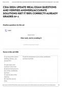 CSIA |2024 UPDATE |REAL EXAM QUESTIONS AND VERIFIED ANSWERS/ACCURATE SOLUTIONS |GET IT 100% CORRECT!! ALREADY GRADED A+ c