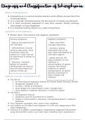 AQA A-level Schizophrenia full topic notes