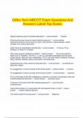   Ortho Tech NBCOT Exam Questions And Answers Latest Top Score.