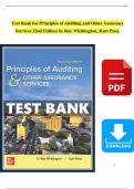 Test Bank for -Principles of Auditing and Other Assurance Services 22nd Edition by Ray Whittington, Kurt Pany,newest version 2024|25 A+