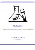 Biochemistry-(P) Management of Genetic Information Part 1 (module-based)