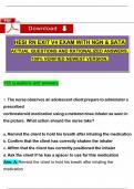  2022 HESI RN EXIT EXAM V1, V2, V3, V4, V5, V6, V7, Latest Questions and Answers with Explanations 