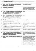 BIO 182 ASU EXAM 3 ACTUAL EXAM COMPLETE ACCURATE EXAM QUESTIONS WITH DETAILED VERIFIED ANSWERS (100% CORRECT ANSWERS) /ALREADY GRADED A+