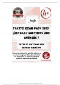 TAX3701 EXAM PACK 2025  {DETAILED QUESTIONS AND ANSWERS }