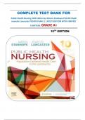 COMPLETE TEST BANK FOR Public Health Nursing 10th Edition by Marcia Stanhope PhD RN FAAN  Jeanette Lancaster PhD RN FAAN || LATEST EDITION WITH VERIFIED CHAPTERS. GRADE A+