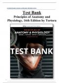 Test Bank Principles of Anatomy and Physiology 16th Edition Tortora All Chapters (1-29) | A+ ULTIMATE GUIDE 