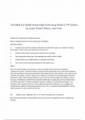 Test Bank for Health Assessment for Nursing Practice