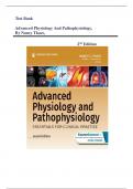 Test Bank For Advanced Physiology and Pathophysiology, 2nd Edition, By Nancy Tkacs| All Chapters 1-17 Included| Complete Guide A+