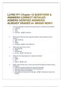 LLPSD FF1 Chapter 12 QUESTIONS & ANSWERS CORRECT DETAILED ASWERS (VERIFIED ANSWERS) ALREADY GRADED A+ BRAND NEW!!!