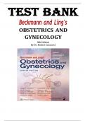 TEST BANK FOR Beckmann and Ling's Obstetrics and Gynecology 8th Edition by Dr. Robert Casanova , ISBN: 9781496353092 |All Chapters Verified| Complete Guide A+