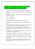 Cogito - Clarity Data Model - CLR 110: Clarity Data Model Fundamentals latest questions and answers all are correct 2025 graded A+