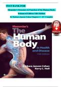 TEST BANK FOR  Memmler's Structure & Function of the Human Body,  Enhanced Edition 14th Edition  By Barbara Janson Cohen Chapters 1 - 25  Complete 