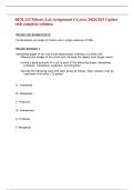 BIOL133 Mitosis Lab Assignment 6 Latest 2024|2025 Update with complete solution