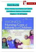 TEST BANK  Wong’s Nursing Care of Infants and Children 11th Edition by Marilyn J. Hockenberry, Chapters 1 - 34 | All Chapters