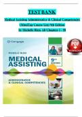 TEST BANK  Medical Assisting Administrative & Clinical Competencies (MindTap Course List) 9th Edition  by Michelle Blesi, All Chapters 1 - 58