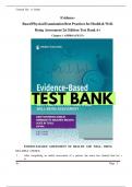 TEST BANK FOR Evidence-Based Physical Examination Best Practices for Health & Well-Being Assessment 2nd Edition |newest edition 2024|25.