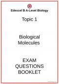 Biological Molecules Question (Alevelbiology)