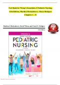 TEST BANK FOR WONG’S ESSENTIALS OF PEDIATRIC NURSING 10TH EDITION MARILYN HOCKENBERRY CHERYL RODGERS DAVID WILSON