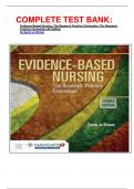 COMPLETE TEST BANK: Evidence-Based Nursing: The Research Practice Connection: The Research Practice Connection 4th Edition by Sarah Jo Brown latest Version 