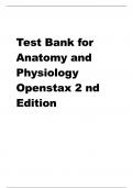 Complete Test Bank for Anatomy and Physiology Openstax 2 nd Edition | All Chapters Covered | Brand New Version, 2024/2025