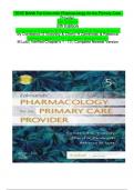 Test Bank for Edmunds- Pharmacology for the Primary Care Provider, 5th Edition by Constance Visovsky