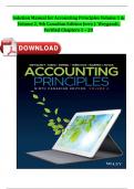 Solution Manual for Accounting Principles Volume 1 & Volume 2, 9th Canadian Edition Jerry J. Weygandt, Verified Chapters 1 - 20, Complete ISBN:9781119786818 Newest Version