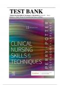 Test Bank for Clinical Nursing Skills and Techniques 11th Edition by Perry, Potter, Ostendorf, and Laplante