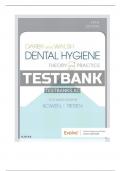 Test Bank, Darby and Walsh Dental Hygiene, Theory and Practice, Jennifer A Pieren & Denise M. Bowen, 5th Edition, has 64 Chapters.