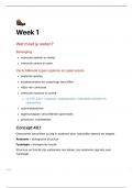 Samenvatting week 1 - Biologie van dieren