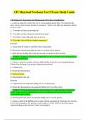 ATI Maternal Newborn Test 5 Exam Study Guide