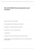 NU 110 EXAM1 Review Questions and Answers