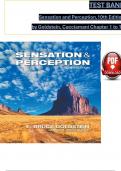 TEST BANK For Sensation and Perception,10th Edition by Goldstein & Brockmole, ISBN: 9781305580299, All 15 Chapters Covered, Verified Latest Edition