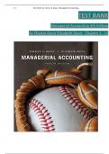 Test Bank for Managerial Accounting 4th Edition By Charles Davis & Elizabeth Davis, ISBN: 9781119577669, All 13 Chapters Covered, Verified Latest Edition