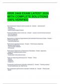 HRIR 2440 EXAM LATEST 2024 WITH COMPLETE SOLUTIONS 100% VERIFIED