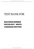 MACIONIS/GERBER  SOCIOLOGY NINTH  CANADIAN EDITION