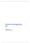 Externe verslaggeving (2) samenvatting