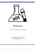 Biochemistry-2nd sem: Replication and Repair