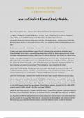 Access SimNet Exam Study Guide