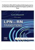 test_bank_for_lpn_to_rn_transitions_achieving_success_in_your_new_role_5th_edition_by_nicki_harrington__cynthia_lee_terry