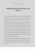 AHIP 2024 Final Exam Questions And Answers