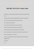 BOS REL 101 EXAM 1 Study Guide.