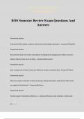 BOS Semester Review Exam Questions And Answers