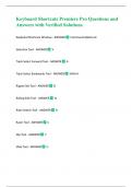 Keyboard Shortcuts Premiere Pro Questions and Answers with Verified Solutions