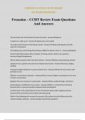 Fresenius ~ CCHT Review Exam Questions And Answers