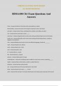 HIMA100 Ch1 Exam Questions And Answers