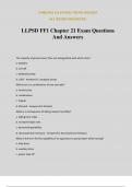 LLPSD FF1 Chapter 21 Exam Questions And Answers