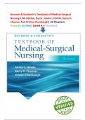 Brunner & Suddarth's Textbook of Medical-Surgical Nursing 15th Edition, By Dr. Janice L Hinkle, Kerry H. Cheever And Kristen Overbaugh| All Chapters| Original| Verified| Rated A+| Test Bank