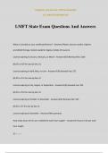 LMFT State Exam Questions And Answers