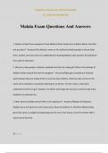 Malala Exam Questions And Answers